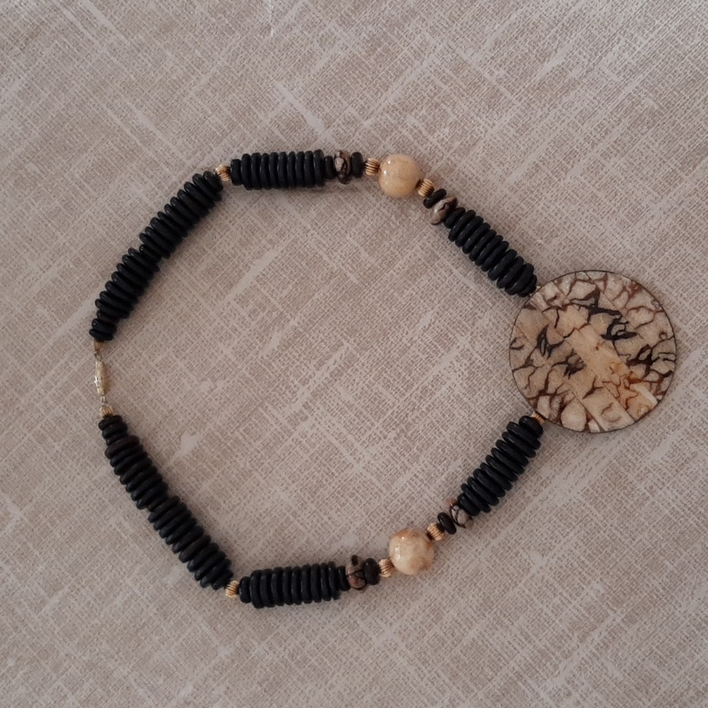 Beaded Medallion Necklace